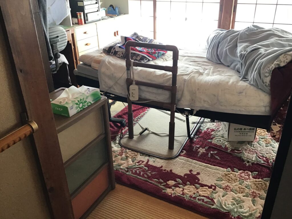 手すりを使用して転倒なく自分で歩きたいの施工後