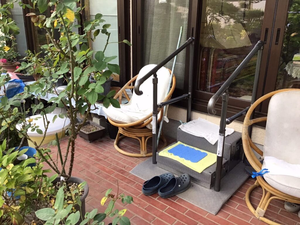 屋外の施工後