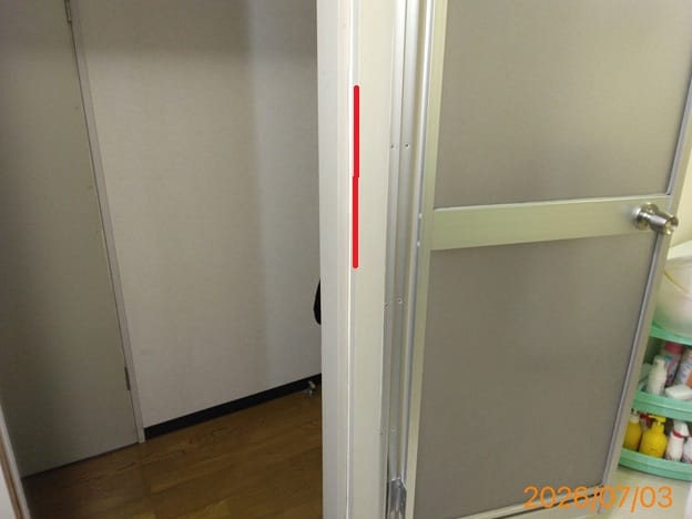 脱衣所の施工前